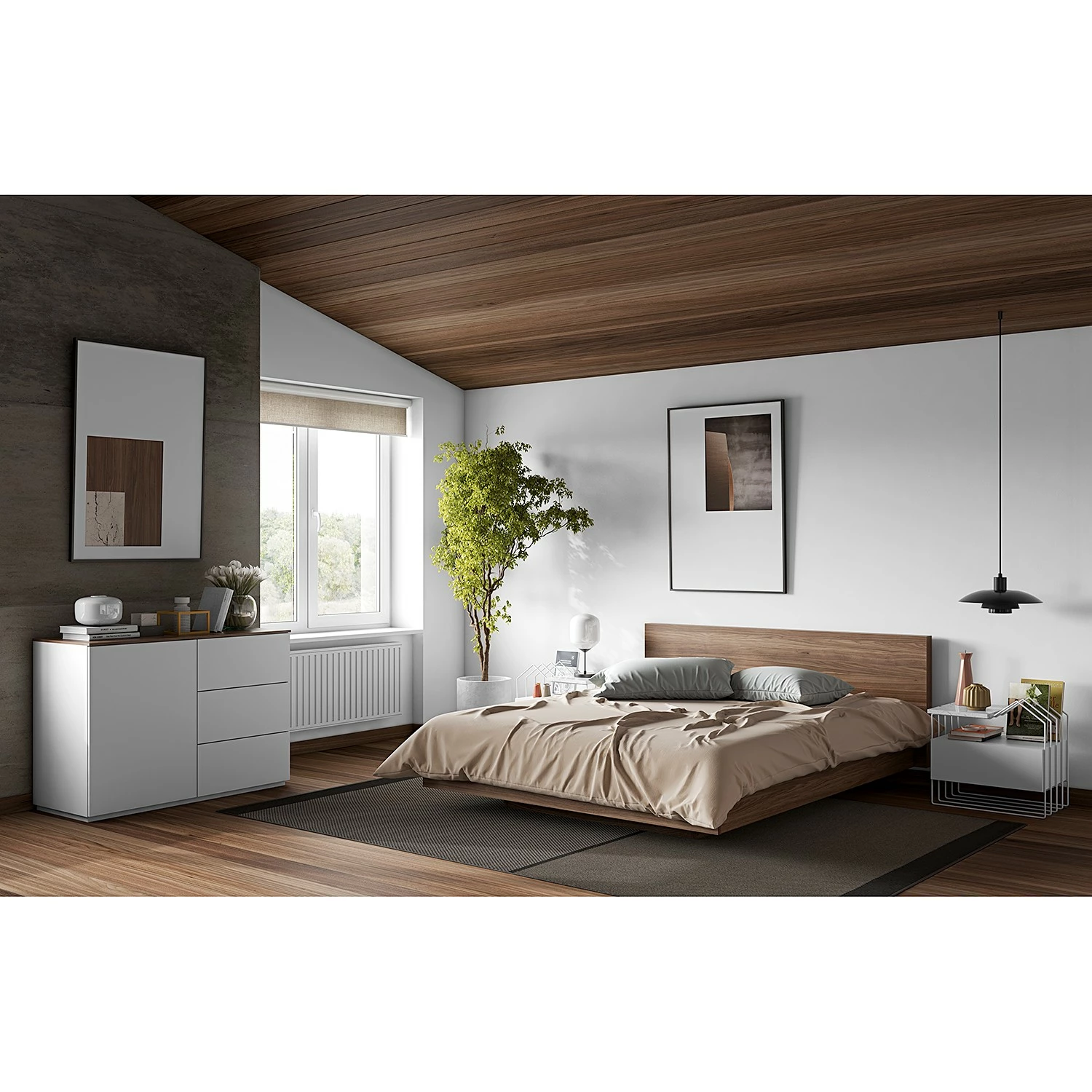 Temahome Kommode Join - Walnuss / Weiß – Bild 4