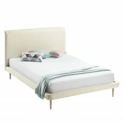 Mørteens Polsterbett Eden Hill - Webstoff - Beige - 140 x 200cm