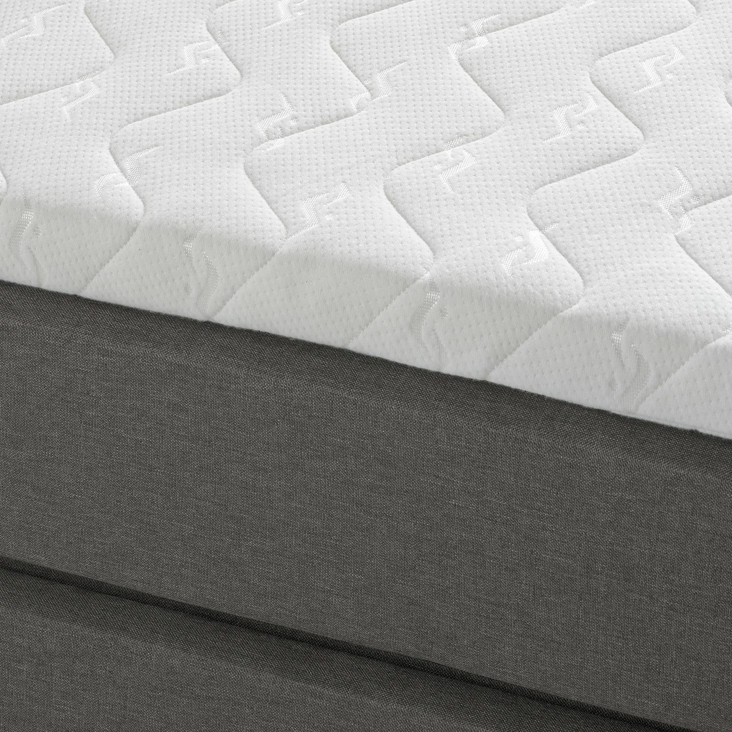 Fredriks Boxspringbett Royal Night - inkl. Topper - Rauchgrau - 200 x 200cm - Kein Bettkasten – Bild 11