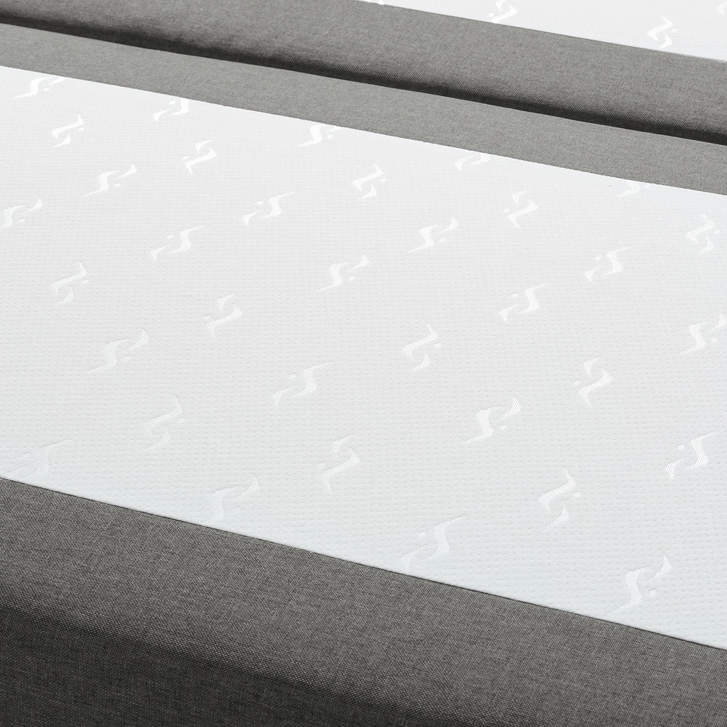 Fredriks Boxspringbett Royal Night - inkl. Topper - Rauchgrau - 200 x 200cm - Kein Bettkasten – Bild 12