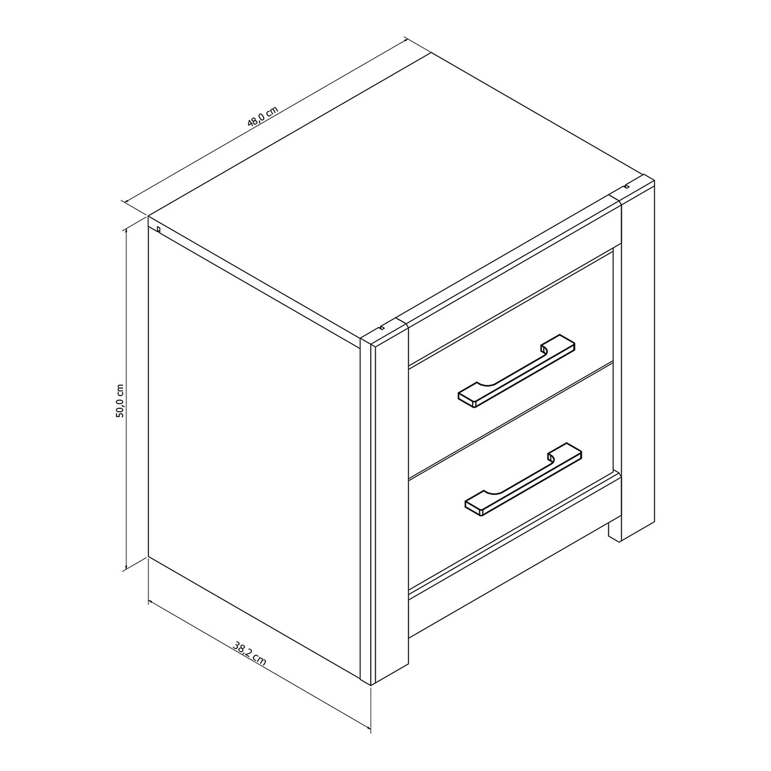 Loftscape Nachtkommode Skalavik - Braun – Bild 5