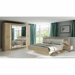 Loftscape Schlafzimmerset Tromoy (4-teilig) - Braun