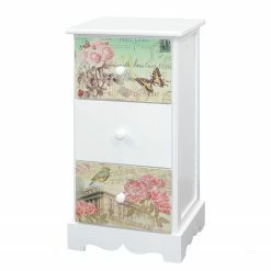 Ridgevalley Kommode Skjern - Paulownia teilmassiv - Weiß - Höhe: 60 cm