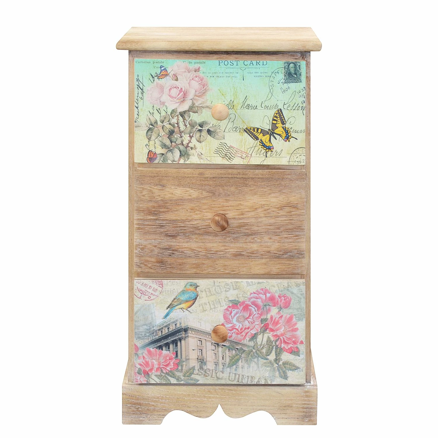 Ridgevalley Kommode Skjern - Paulownia teilmassiv - Warmes Beige - Höhe: 60 cm – Bild 2