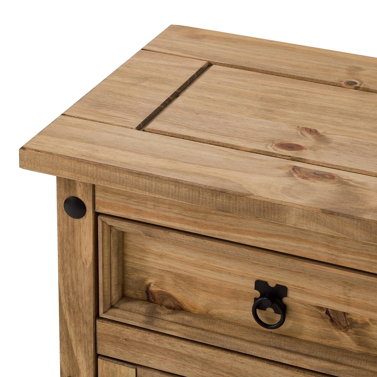 Maison Belfort Nachtkommode Finca Rustica - Kiefer massiv - Kiefer Natur – Bild 7