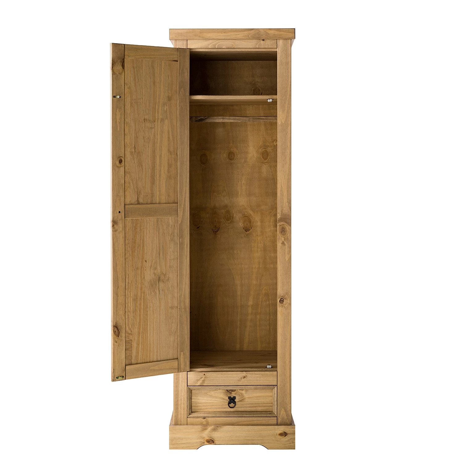 Maison Belfort Garderobenschrank Finca Rustica - Kiefer massiv - Kiefer Natur – Bild 6