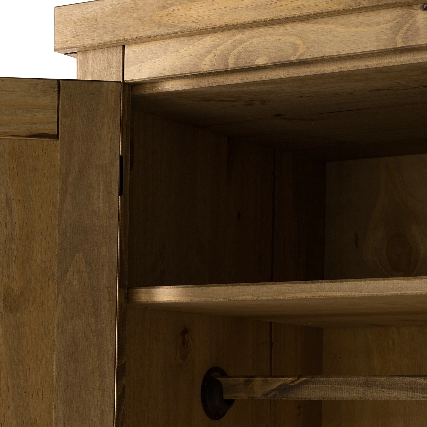 Maison Belfort Garderobenschrank Finca Rustica - Kiefer massiv - Kiefer Natur – Bild 13