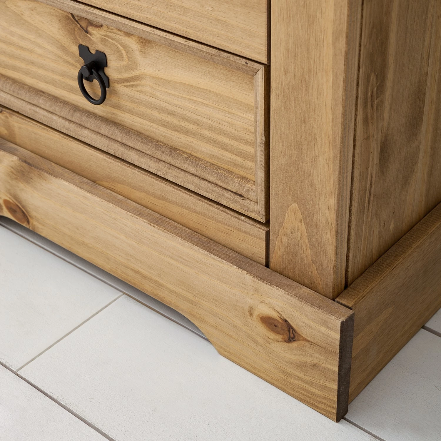 Maison Belfort Garderobenschrank Finca Rustica - Kiefer massiv - Kiefer Natur – Bild 10