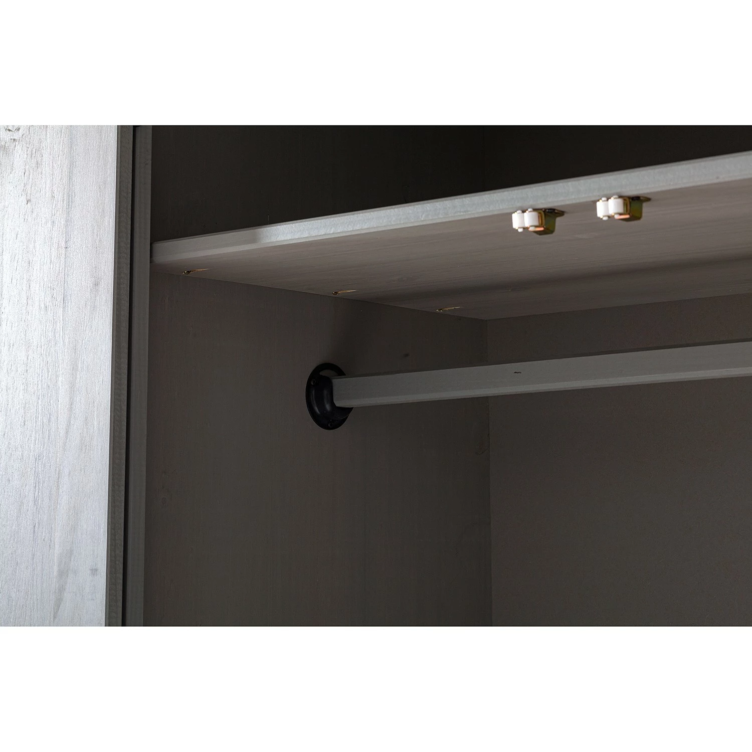 Maison Belfort Drehtürenschrank Finca Rustica II - Kiefer massiv - Kiefer Grau - Breite: 194 cm – Bild 9