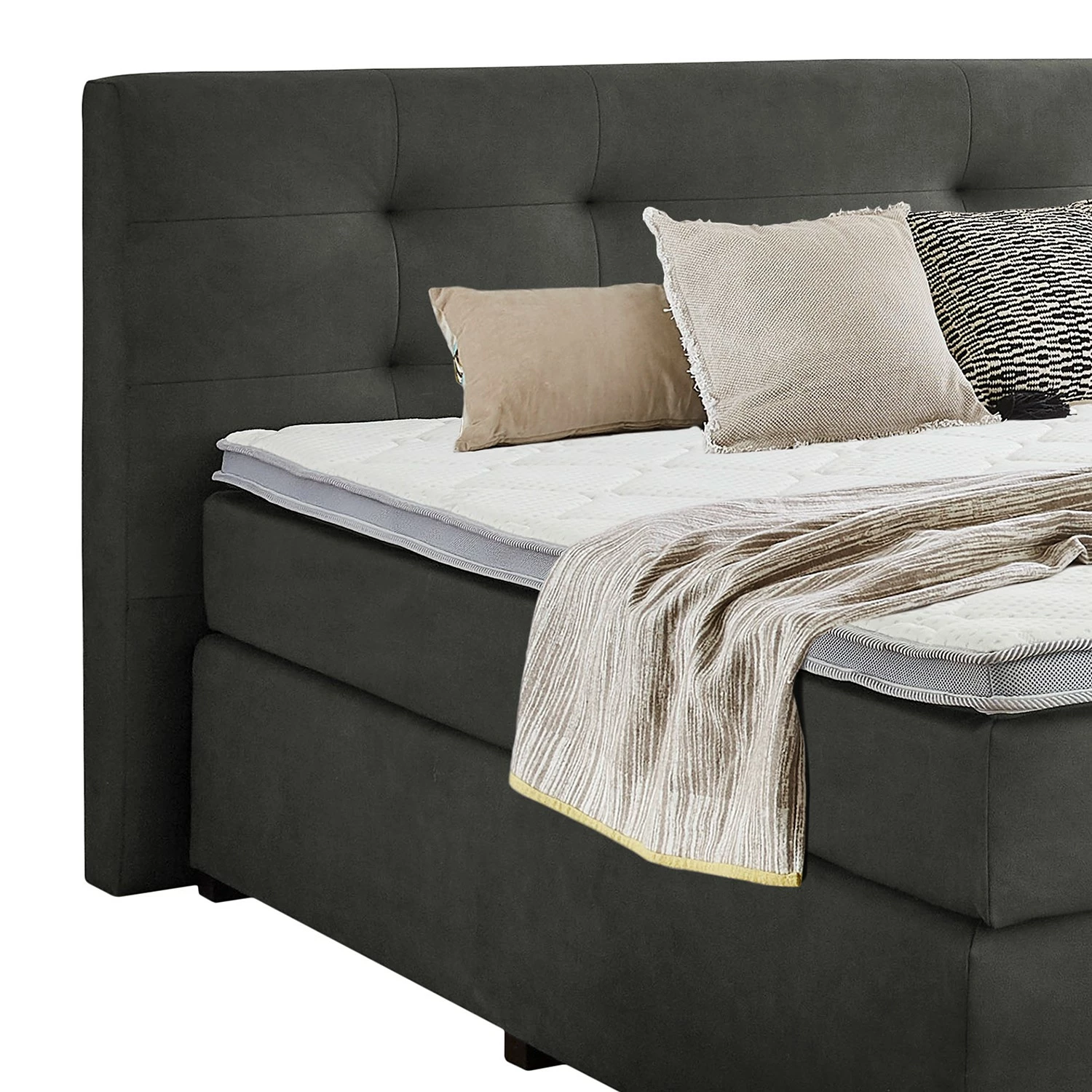 Loftscape Boxspringbett Bentota - Webstoff – Bild 4