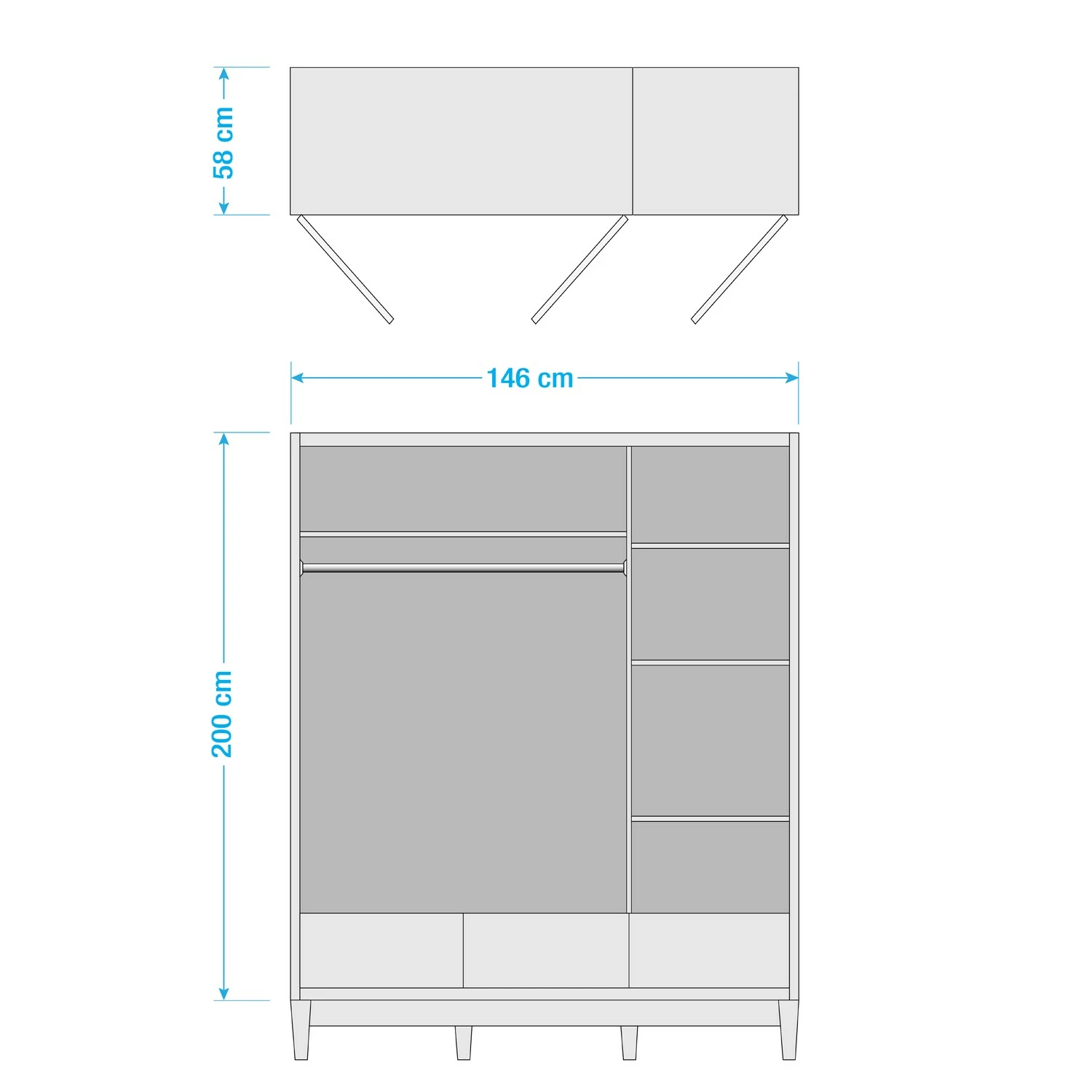 Mørteens Drehtürenschrank Sunndal – Bild 21