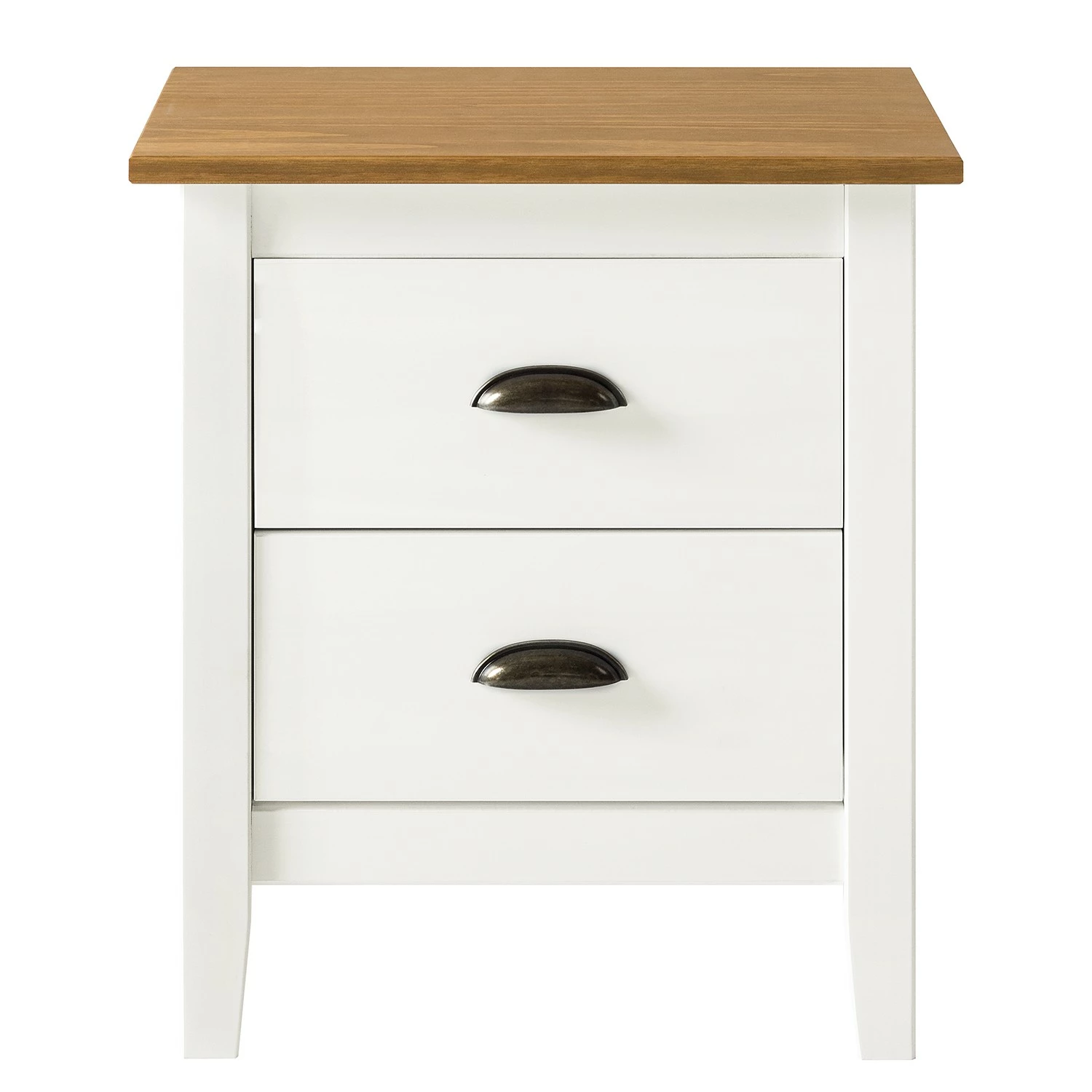 Maison Belfort Nachtkommode Rivery - Kiefer massiv - Weiß – Bild 5