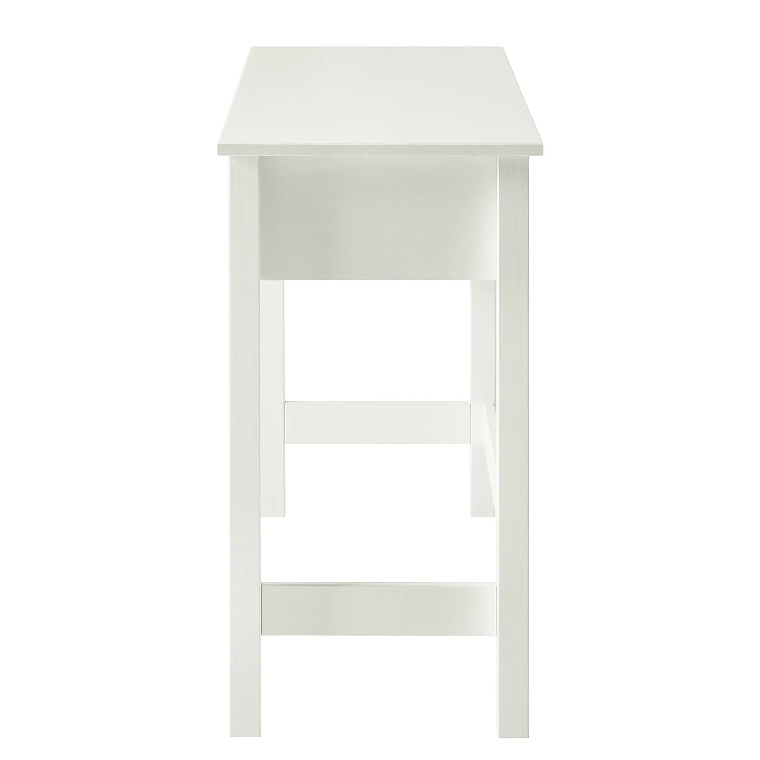 Maison Belfort Konsole/Schminktisch Belleria - Kiefer massiv / Wiener Geflecht - Weiß – Bild 6