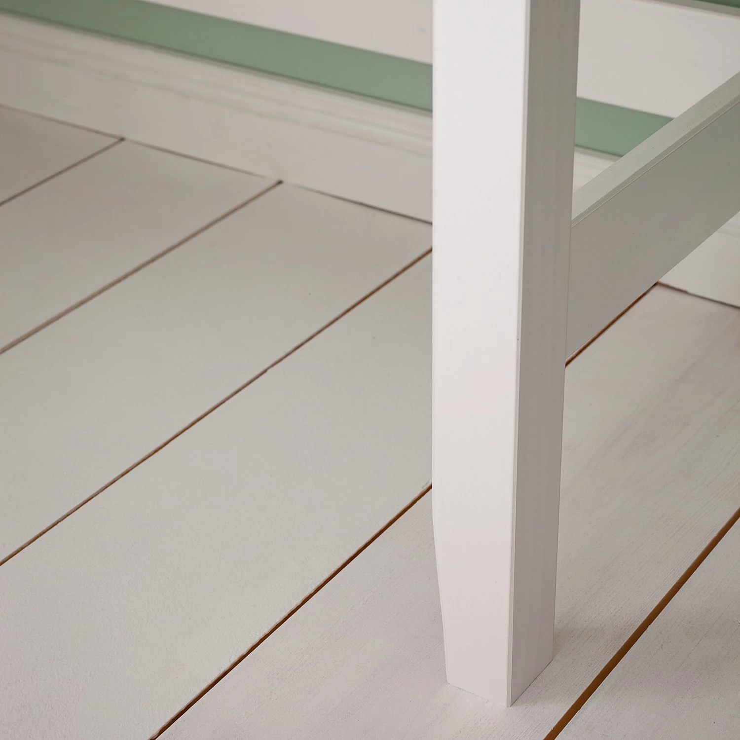 Maison Belfort Konsole/Schminktisch Belleria - Kiefer massiv / Wiener Geflecht - Weiß – Bild 11