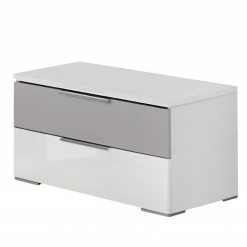 Fresh to go Nachtkommode Arizona - Weiß / Hellgrau - 2