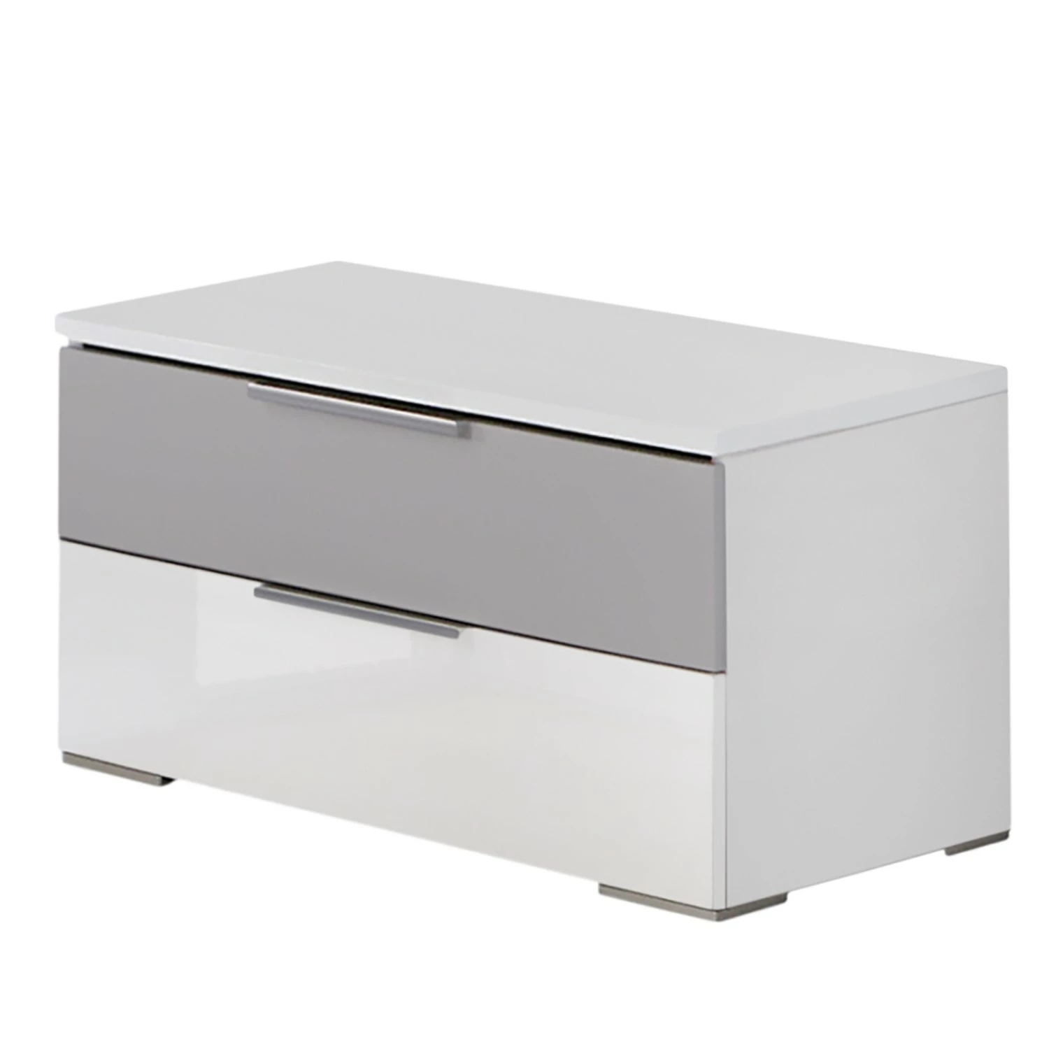 Fresh to go Nachtkommode Arizona - Weiß / Hellgrau - 2