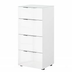 Maja Möbel Kommode Trend I - Glas - Weiß