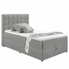 Loftscape Polsterbett Loiz - inkl. Bettkasten - Hellgrau - 140 x 200cm