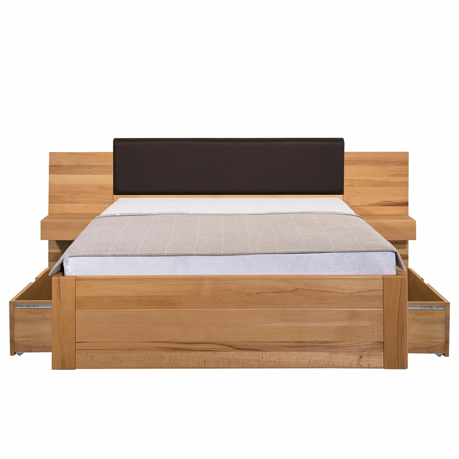 Neue Modular Massivholzbett Parma III - Massivholz Kernbuche - 160 x 200cm – Bild 5