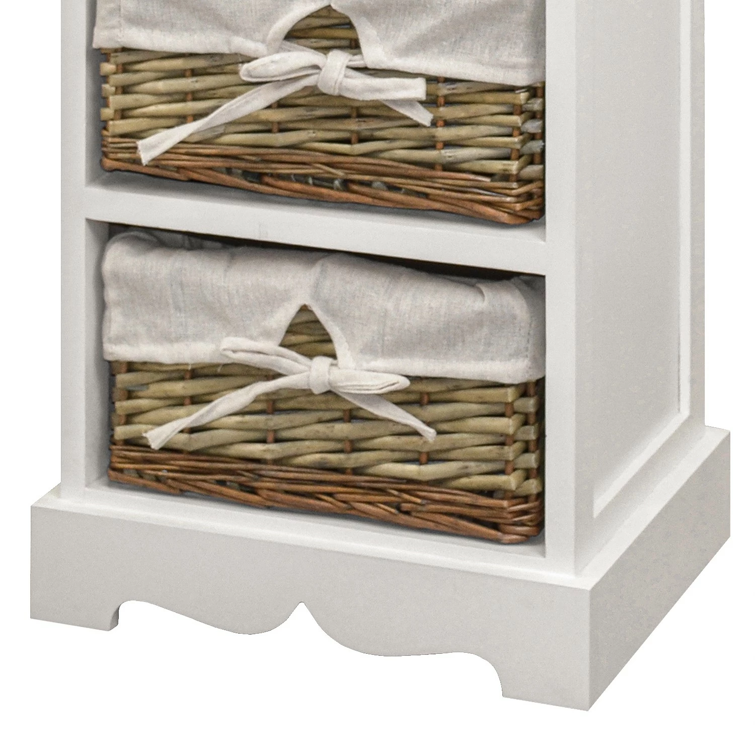 Ridgevalley Kommode Russy - Weiß / Hellbraun - 33 x 76 cm – Bild 3