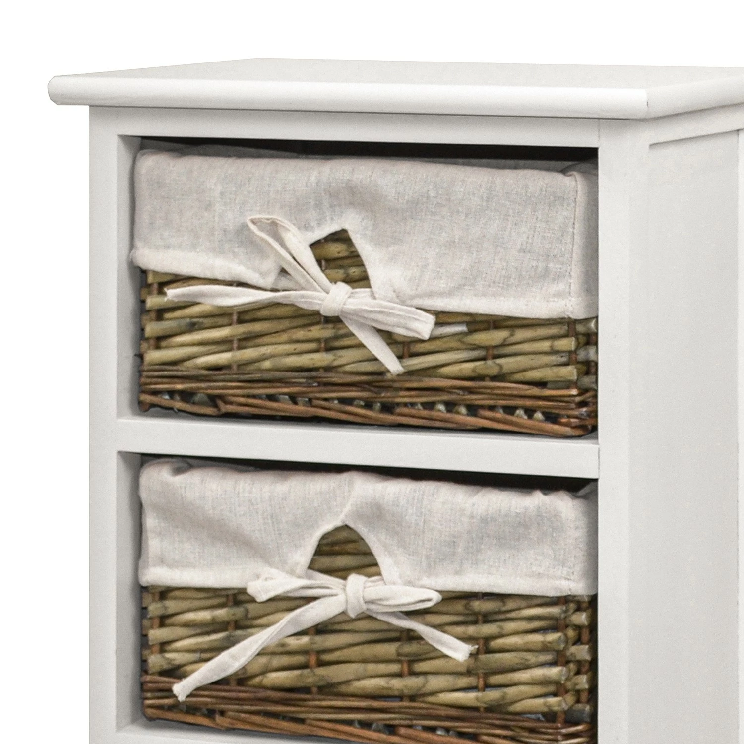 Ridgevalley Kommode Russy - Weiß / Hellbraun - 33 x 76 cm – Bild 4