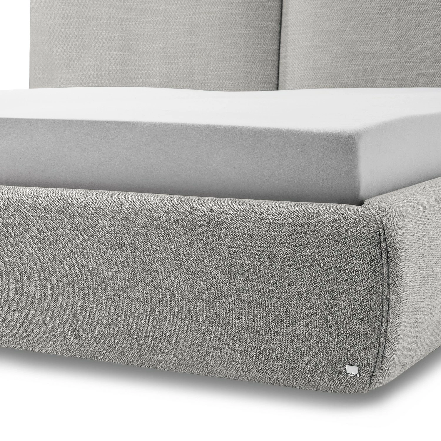 Meise.möbel Polsterbett Atesio II - inkl. Kopfteil in Kissenoptik und Bettkasten - Lichtgrau – Bild 13