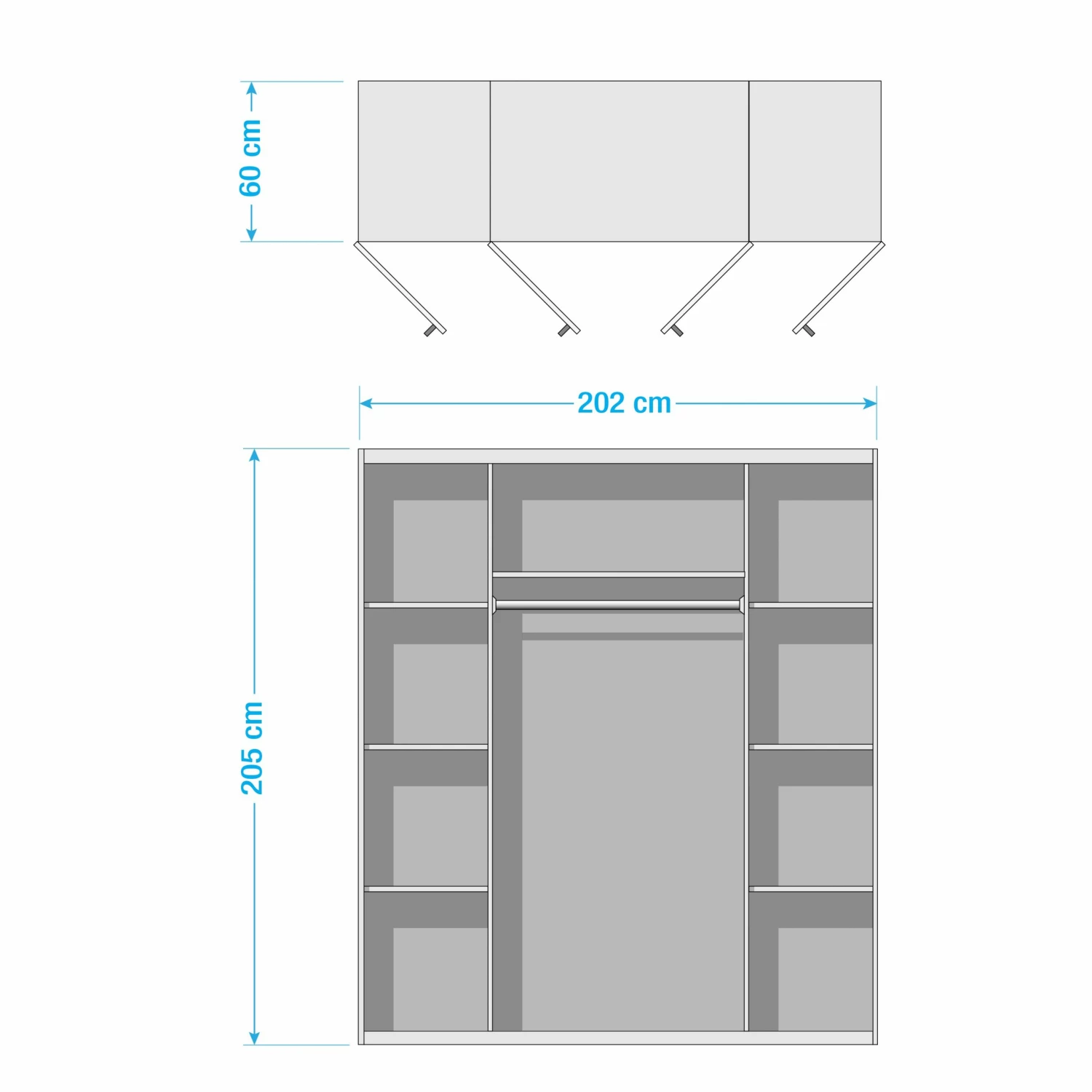 Ars Natura Drehtürenschrank Woodston – Bild 5