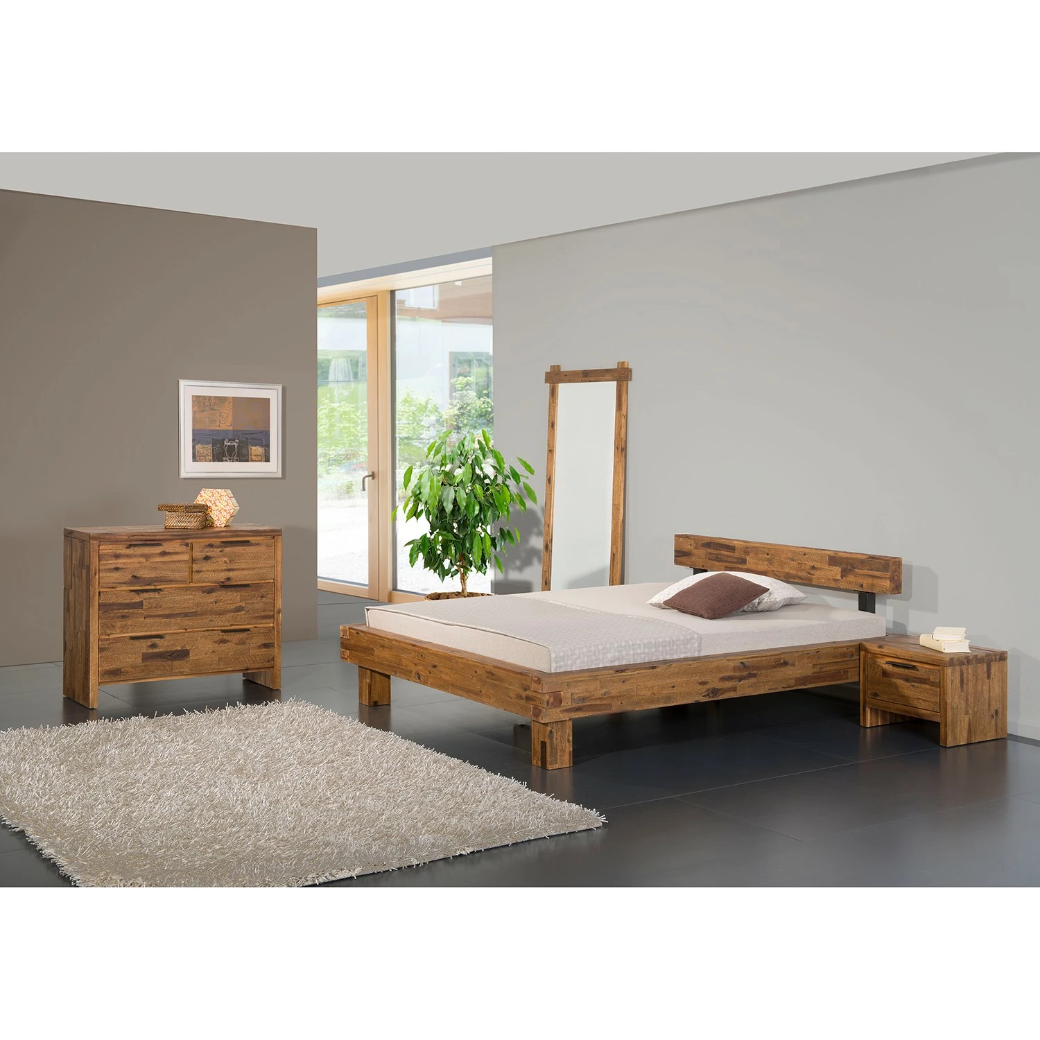 Neue Modular Bett Gremio I - mit Kopfteil ohne Dekoration - 180 x 200cm – Bild 2