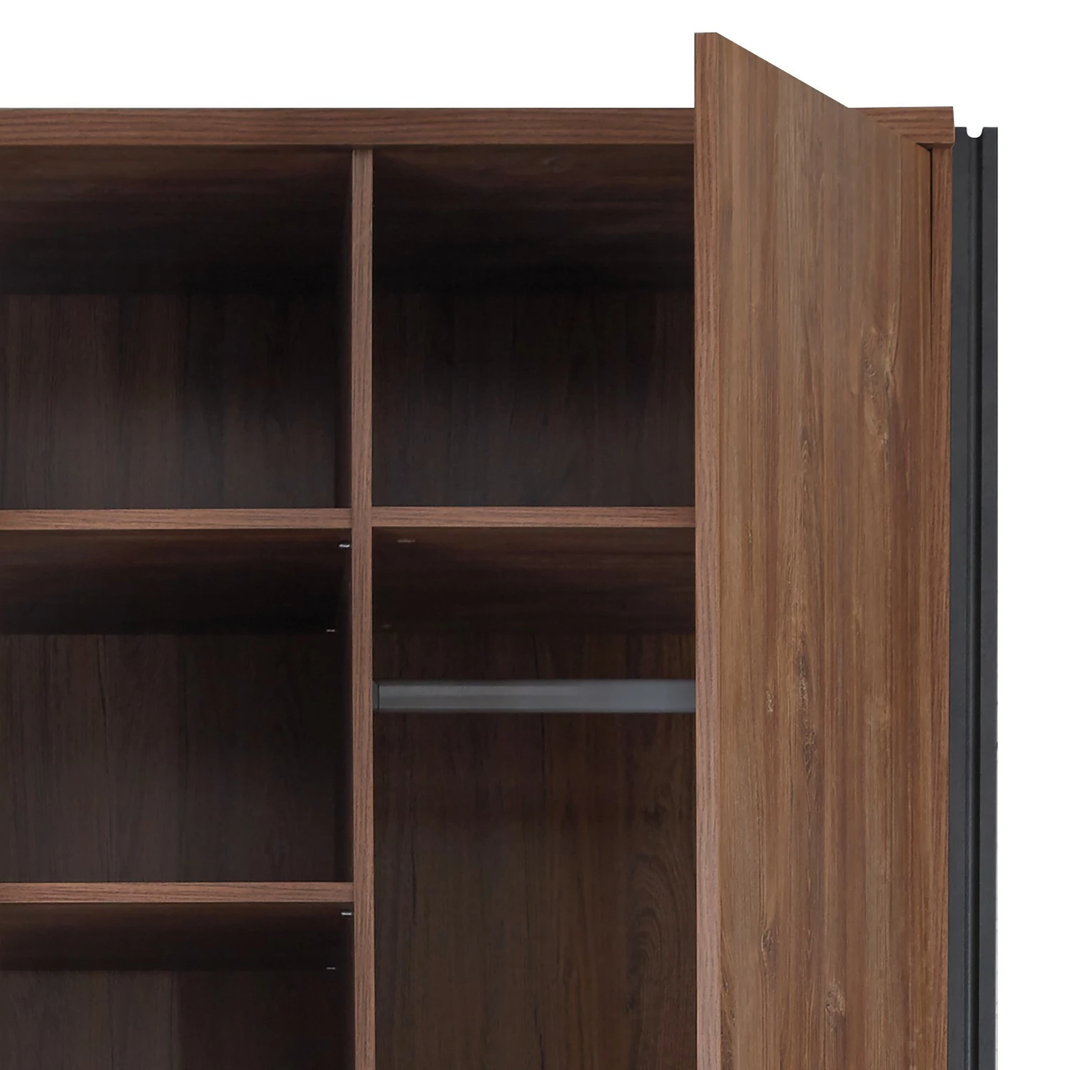 Ars manufacti Drehtürenschrank Marton - Eiche Stirling Dekor / Anthrazit - Breite: 96 cm – Bild 5