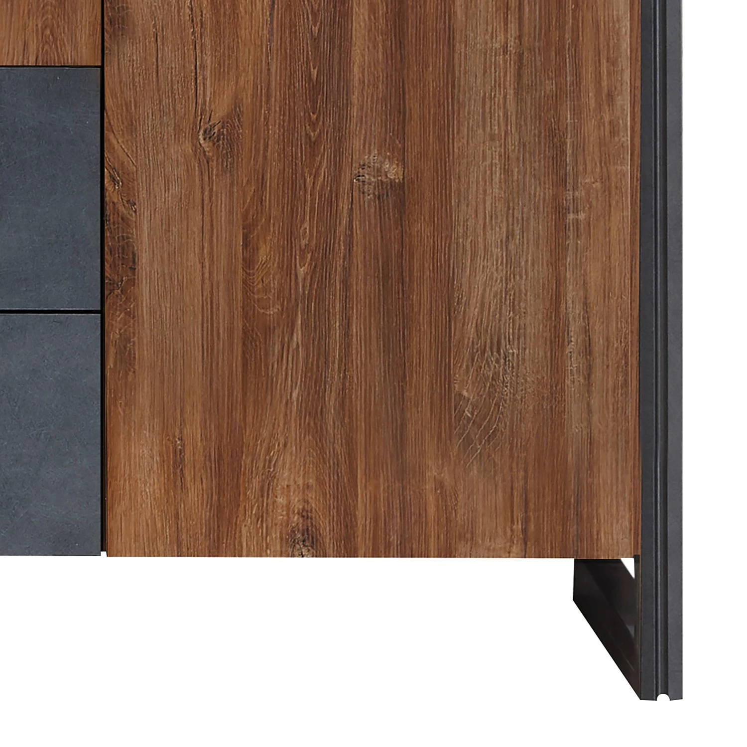 Ars manufacti Drehtürenschrank Marton - Eiche Stirling Dekor / Anthrazit - Breite: 96 cm – Bild 6