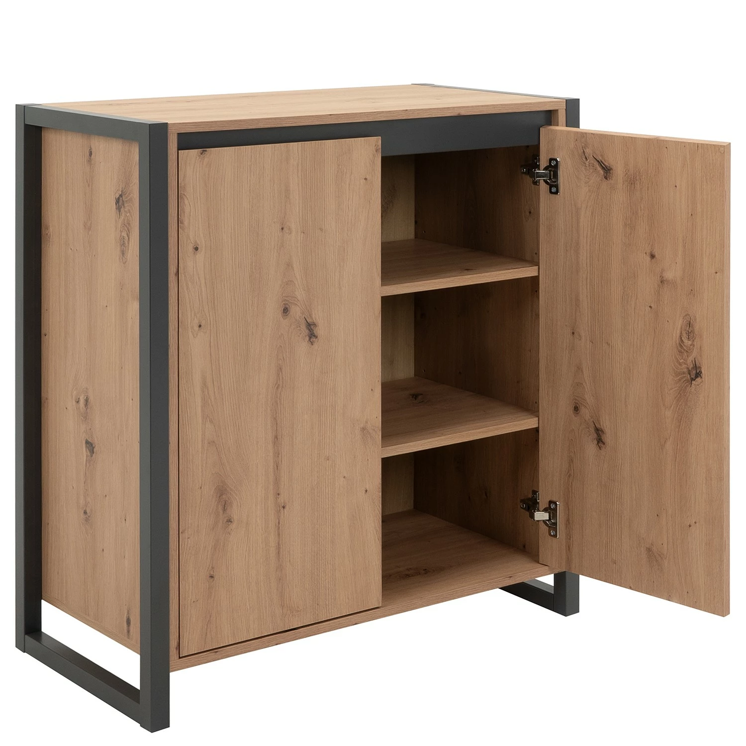 Red Living Kommode Denville I - Eiche Artisan Dekor / Anthrazit – Bild 8