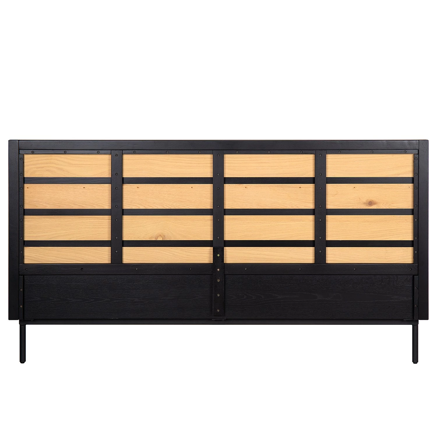 Studio Copenhagen Bettgestell Xavi - Echtholzfurnier - Eiche / Eiche Schwarz – Bild 8