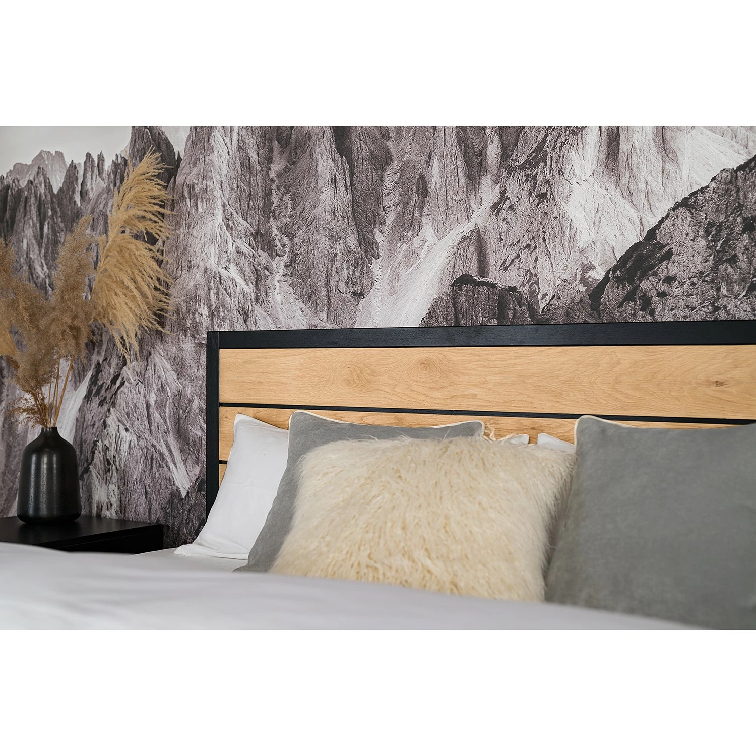 Studio Copenhagen Bettgestell Xavi - Echtholzfurnier - Eiche / Eiche Schwarz – Bild 11