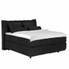 Loftscape Boxspringbett Cape May - Schwarz - 140 x 200cm - H4