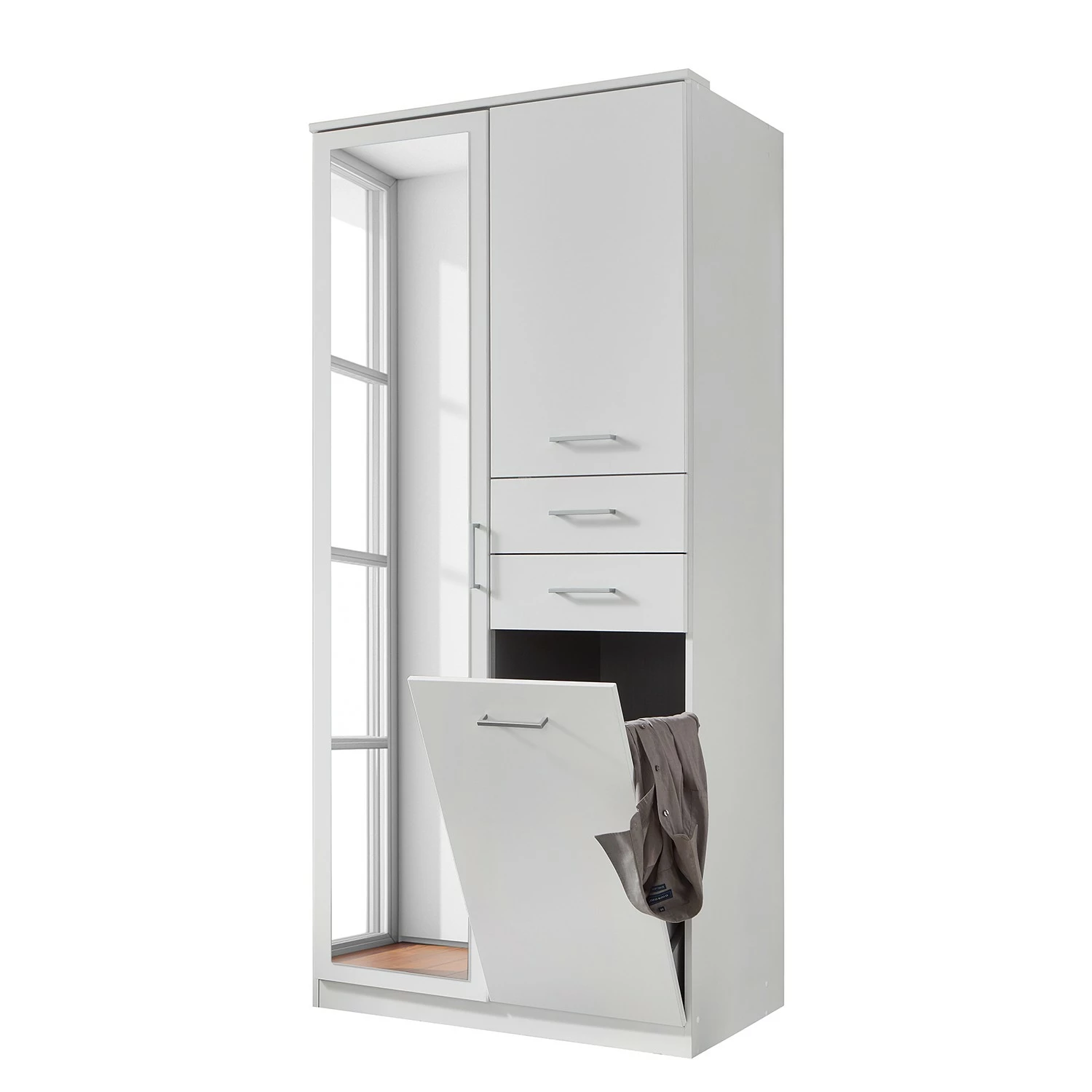 Wimex Drehtürenschrank Frankfurt - Weiß - Breite: 90 cm