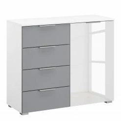 Rauch Orange Kommode Bellezza II - Hochglanz Weiß / Grau