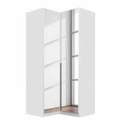 Rauch Orange Eckschrank Bellezza - Hochglanz Weiß / Grau - 1