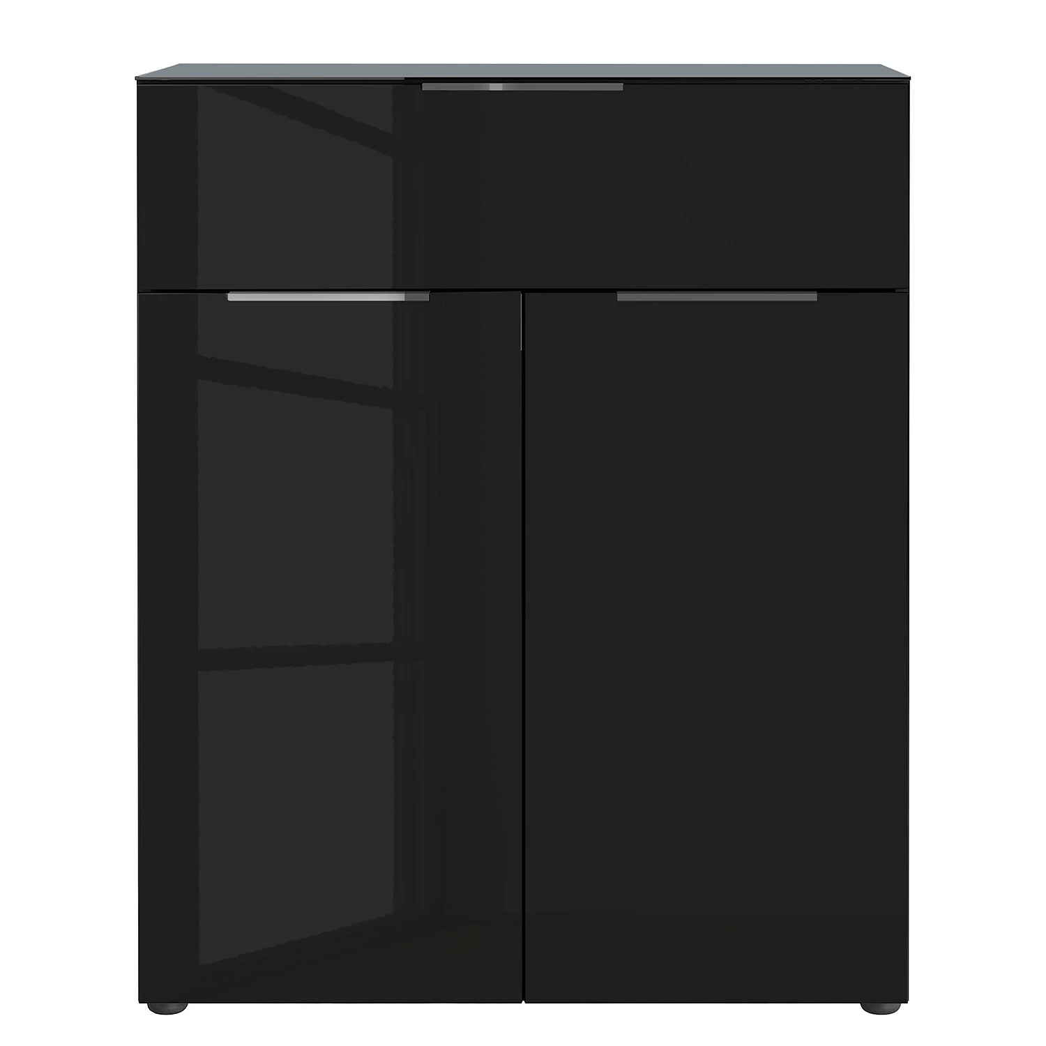 Germania Kommode Oakland II - Glas - Schwarz – Bild 3