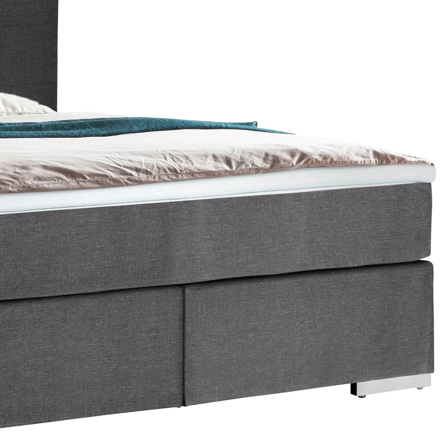 Cotta Boxspringbett Wellton - Dunkelgrau - 180 x 200cm – Bild 4