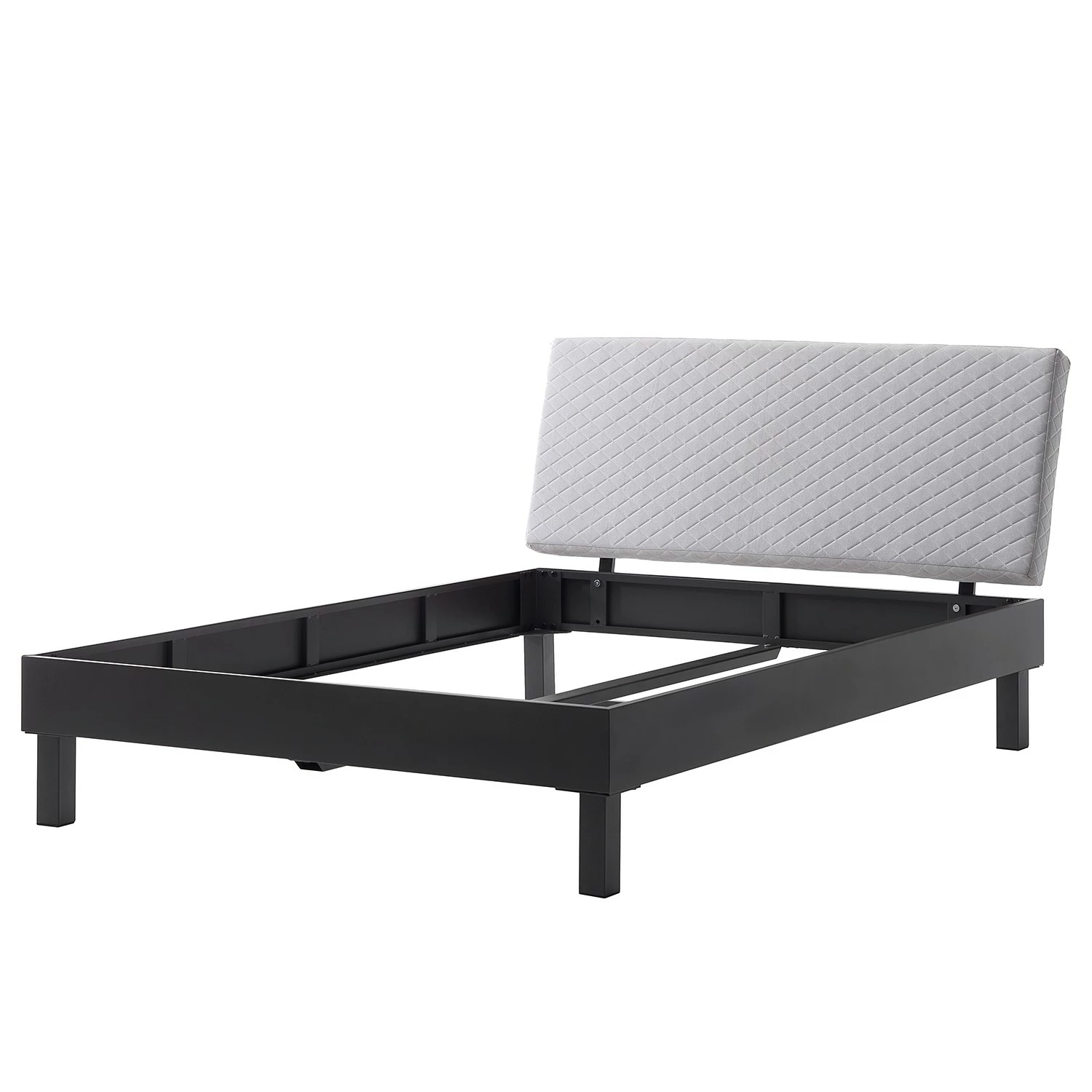 Meise.möbel Einzelbett Boston I - Anthrazit / Hellgrau - Breite: 185 cm - Eckig – Bild 7