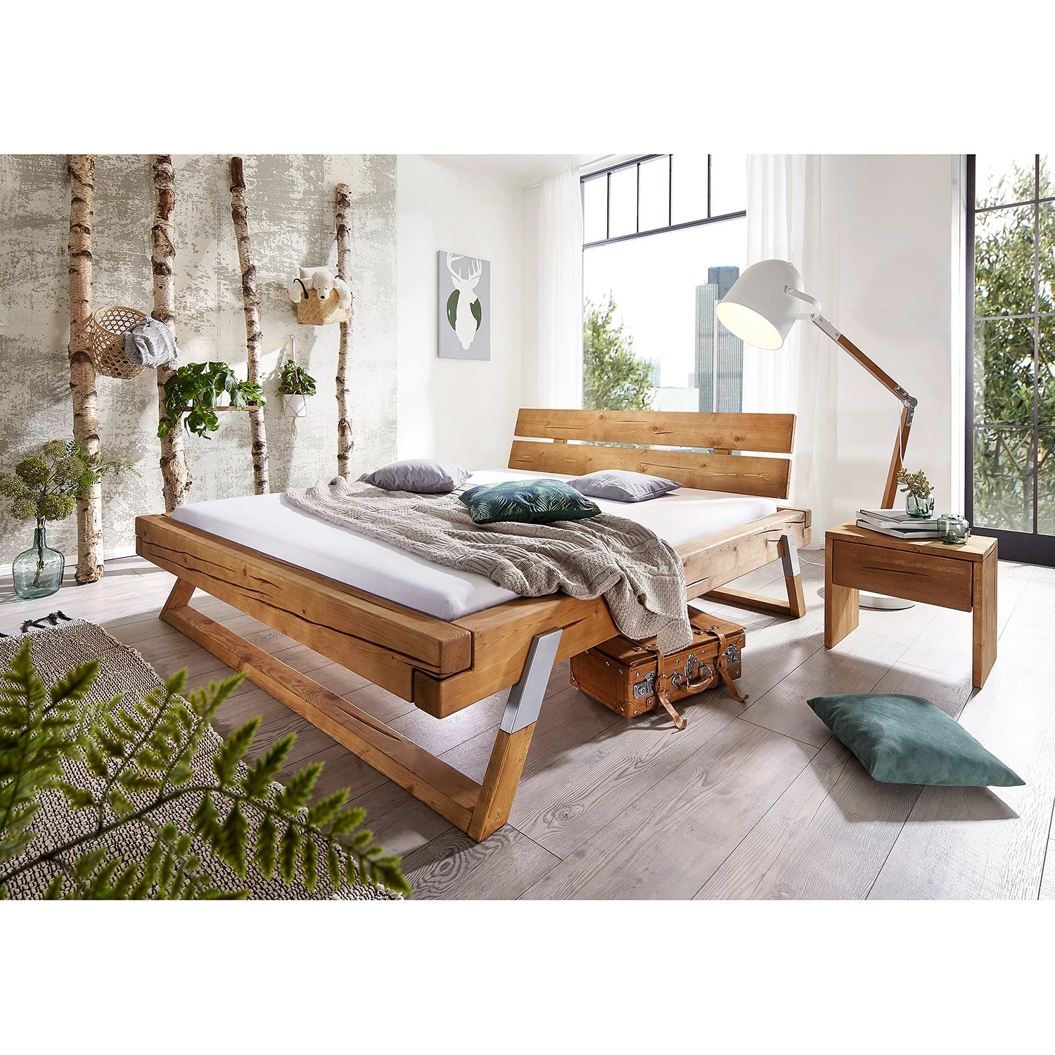 Loftscape Massivholzbett Wiko - 180 x 200cm – Bild 2