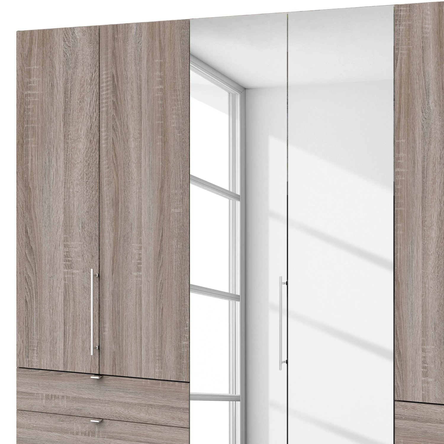 Wiemann Falttürenschrank Loft V - Trüffeleiche Dekor - Höhe: 236 cm – Bild 4