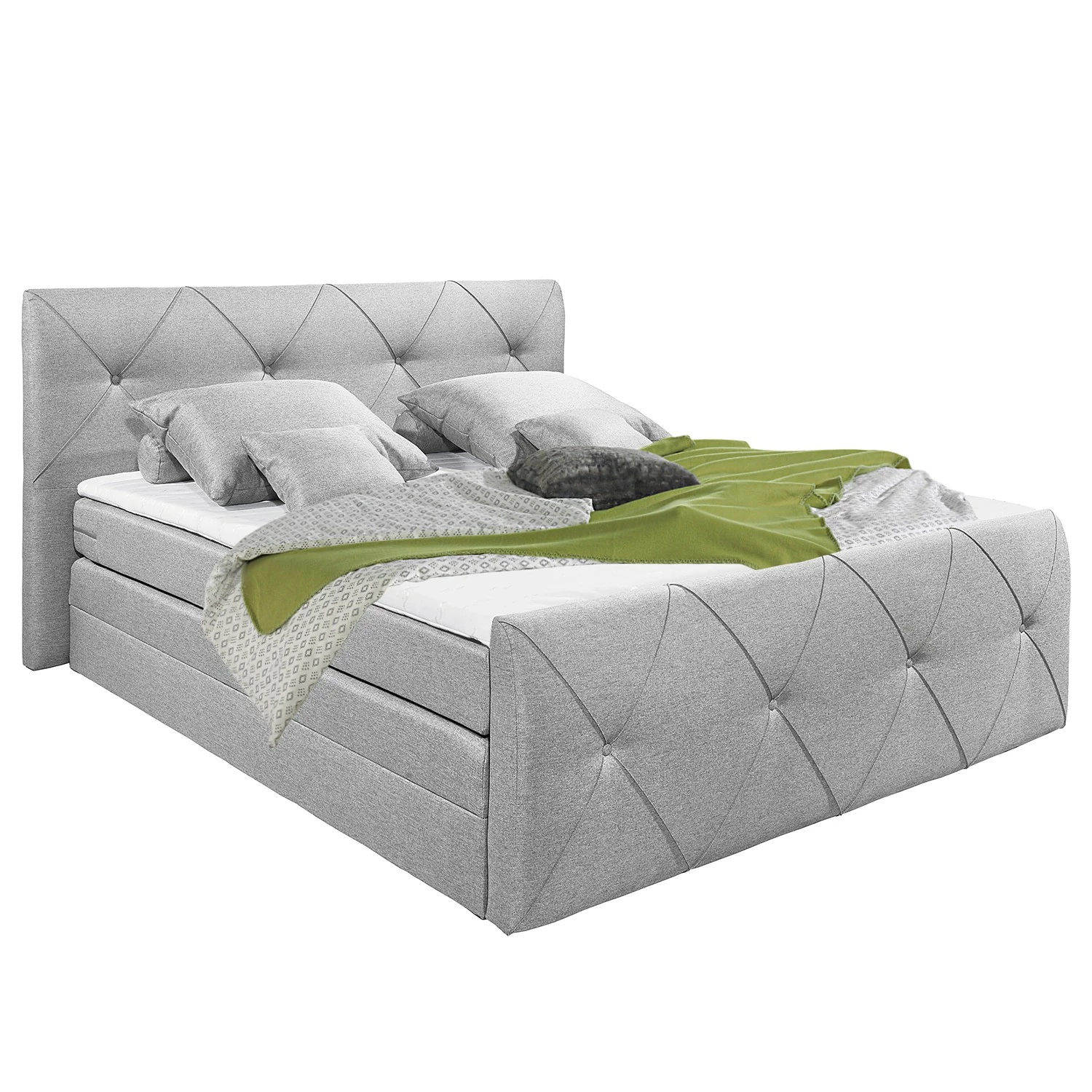 Loftscape Boxspringbett Cottage Home - Silber