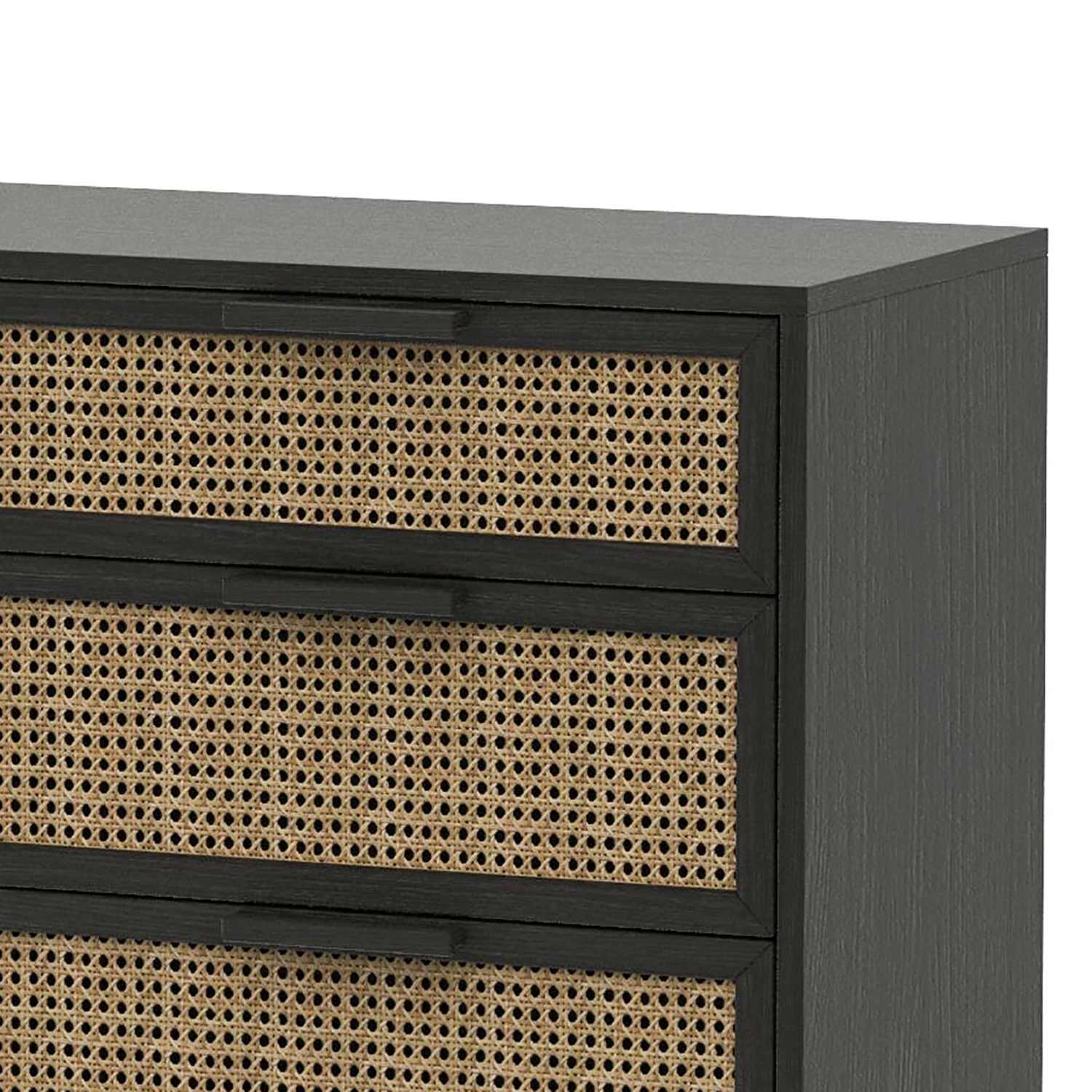 Studio Copenhagen Kommode Canee III - Wiener Geflecht / Echtholzfurnier - Natur / Eiche Schwarz – Bild 4
