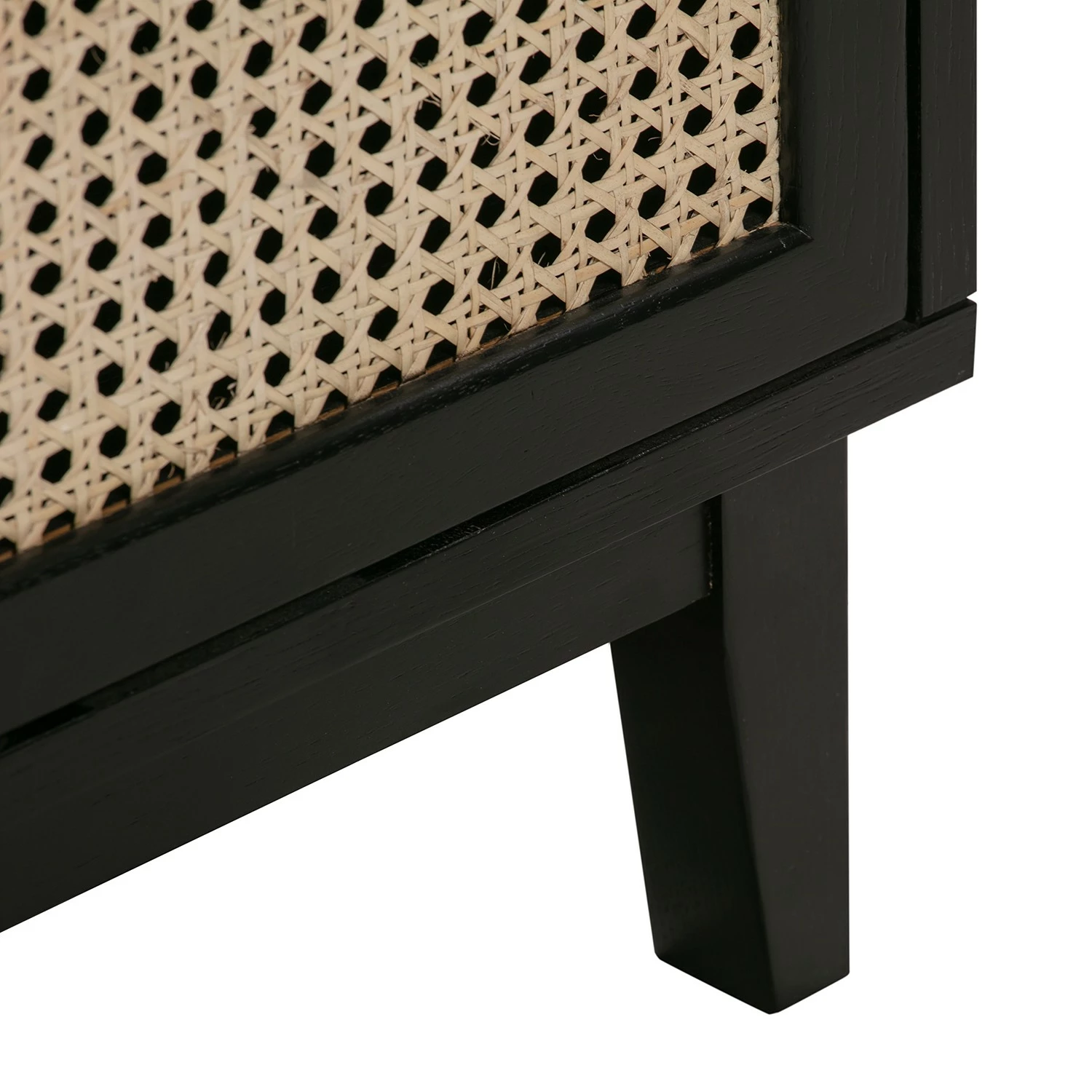 Studio Copenhagen Kommode Canee III - Wiener Geflecht / Echtholzfurnier - Natur / Eiche Schwarz – Bild 5