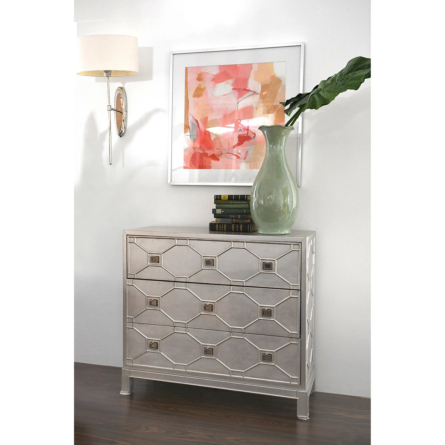 Red Living Kommode Thoury - Matt Silber – Bild 2