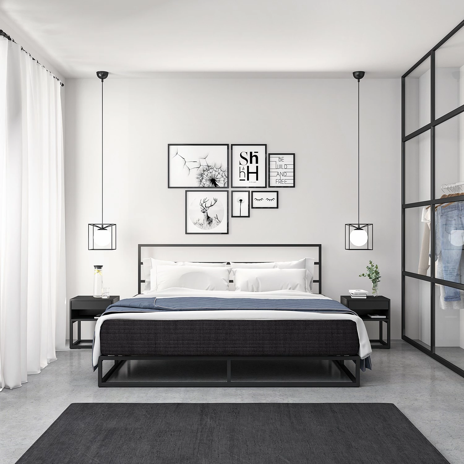 Metallbett Smood - 180 x 200cm - Mit Kopfteil – Bild 8