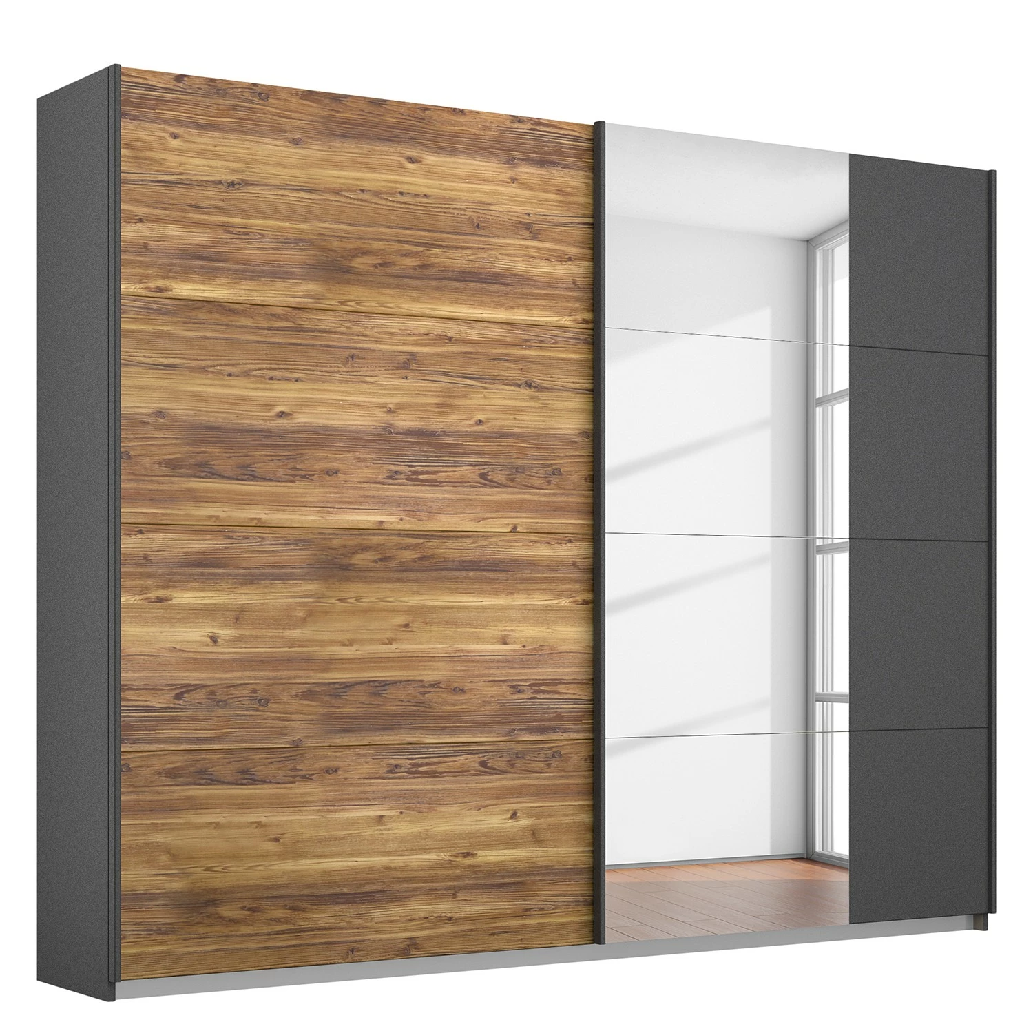 Rauch Orange Schwebetürenschrank Bangkok II - Breite: 226 cm