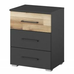 Rauch Blue Nachtkommode Pai - Anthrazit / Eiche Dekor - 3