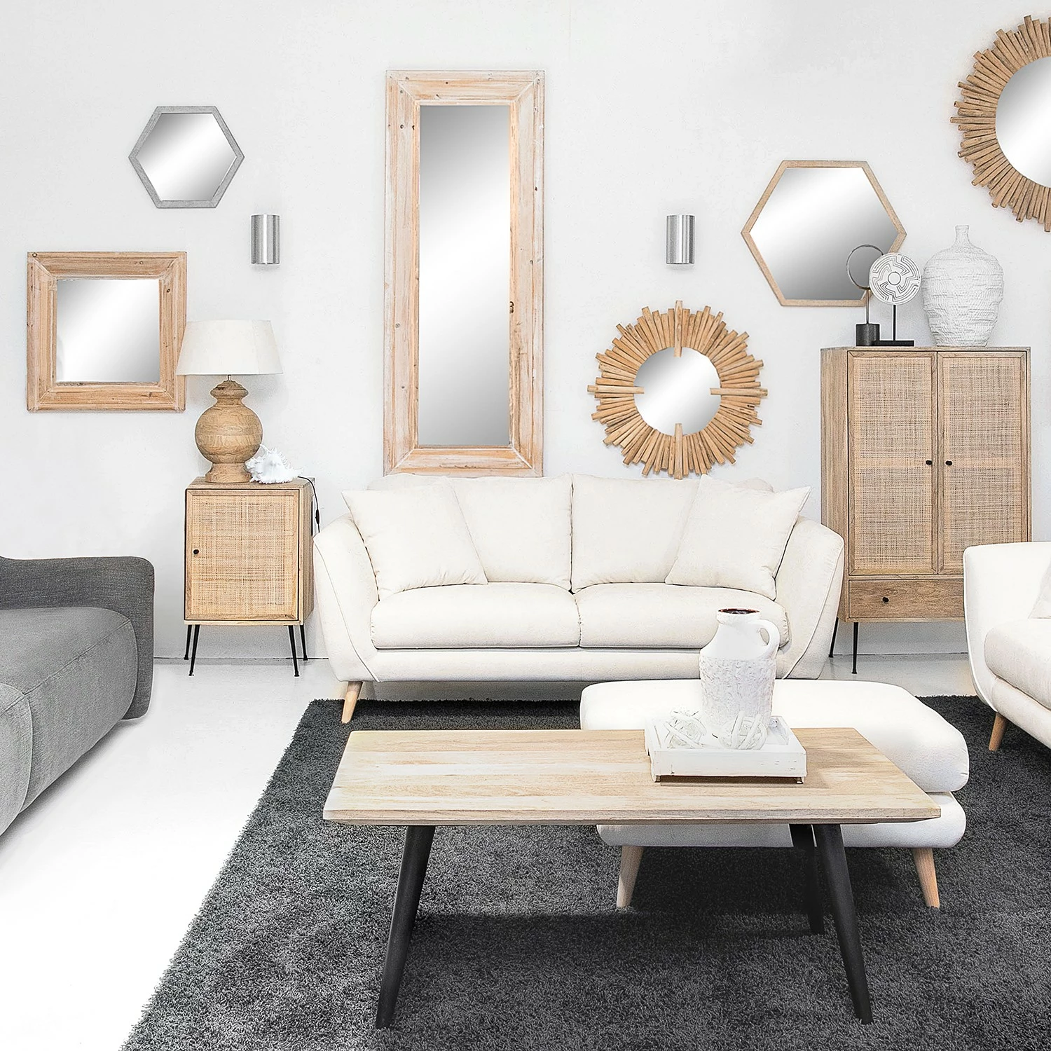 Naturoo Kommode Maardu II - Rattan / Mango massiv - Beige / Mango – Bild 3